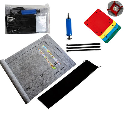 Puzzles Pad Storage Bag Jigsaw Roll Felt Mat Playmat, Up to 1500 Pcs, Perfect Puzzle Accessories for All Ages?Suitable for trave
