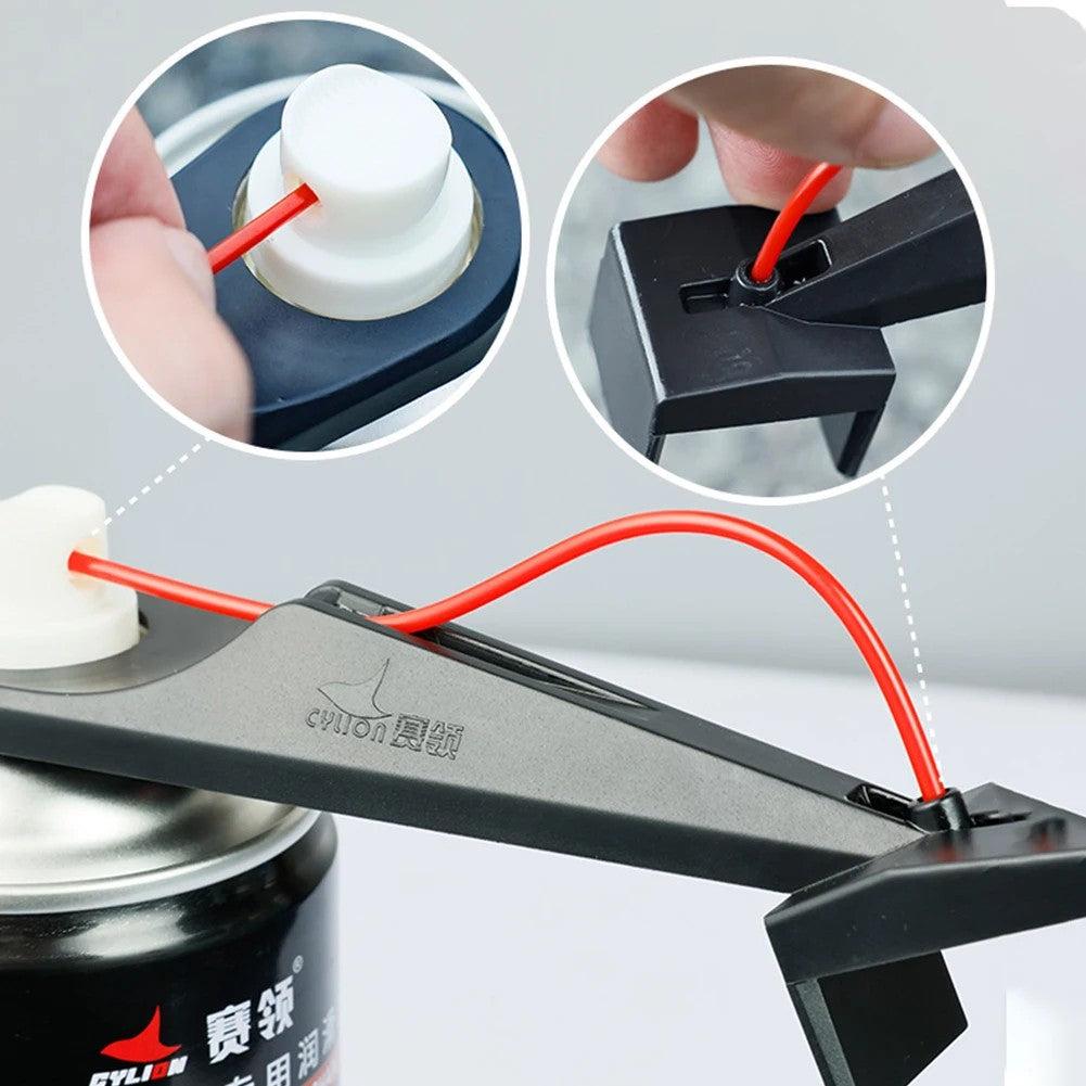 1/2PCS Lubrificador de Corrente de Moto Pulverizador Lubrificante Ferramenta Lubrificadora Cera de Corrente Sem Sujeira Anexo de Limpador de Corrente Aplicador de Óleo de Corrente