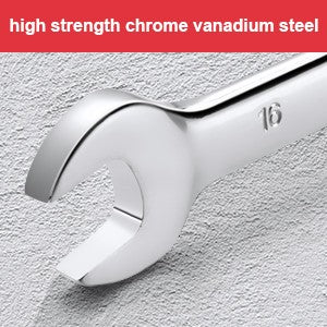 14-Piece Wrench Set, Ratcheting Wrench Set, Metric 6-19mm,Chrome Vanadium Steel with Storage Bag for truck/garage projects, etc.