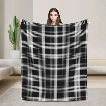 Manta Leve Xadrez Tartan Stewart Fina Perfeita para Cama Sofá Primavera Presente de Natal