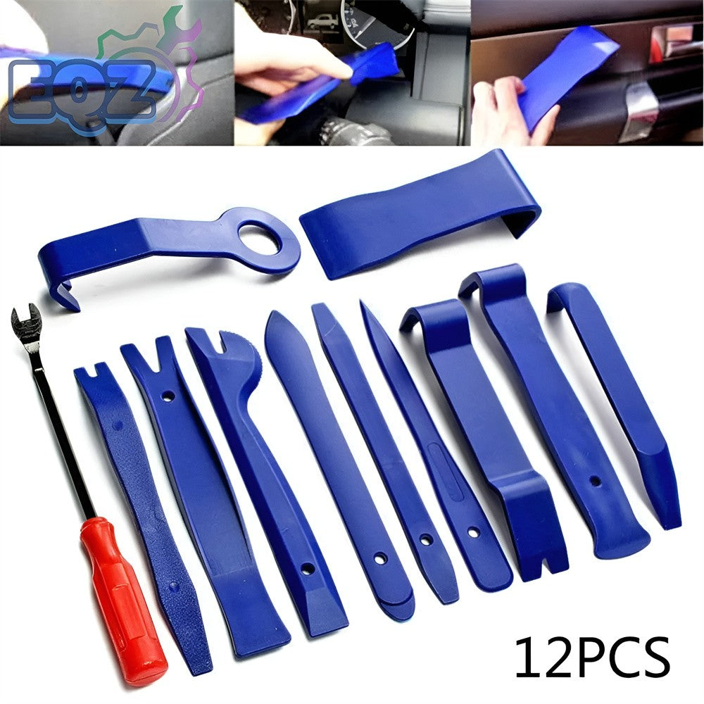 12 Peças Ferramentas de Remoção de Rádio Automotivo Conjunto de Ferramentas Manuais Clipe de Porta Automotiva Painel de Acabamento Painel de Áudio Ferramentas de Reparo de Instalação de Removedor de Alavanca Kit