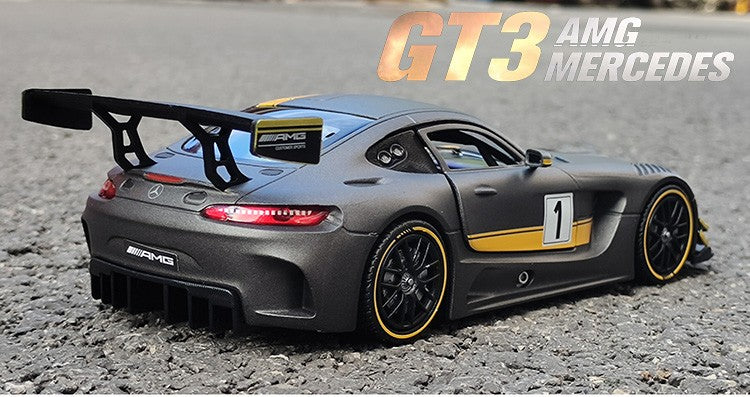 Motornax 1:24 Mercedes-Benz AMG GT3 Liga de Metal Fundido e Veículos de Brinquedo Modelo de Carro em Miniatura Carros de Brinquedo para Crianças