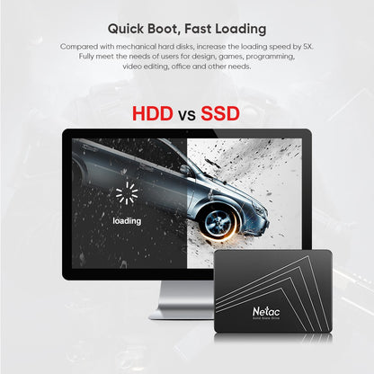 Netac SATAIII SSD 4tb 1tb 2tb HDD 2.5'' sata3.0 Disco SSD 512gb 256gb 128gb Unidade de Estado Sólido Interna para Laptop Desktop PC