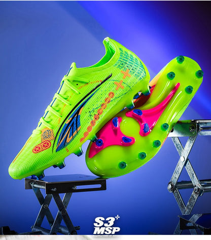 Soccer Shoes Men's Football Field Boots Grass Training Society Sports Soccer Cleats Without ShoeLaces Crampons De Football