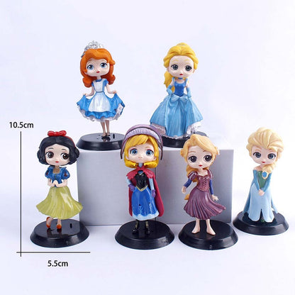 Disney Princess Ariel Rapunzel Cinderella Mermaid Anna Elsa Belle Sofia Snow White Mulan The Little Mermaid Figure Toys Kid Gift