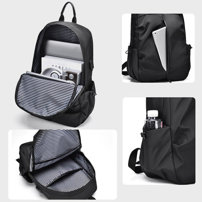 Mochila Masculina Casual de Grande Capacidade para Viagem com Carregamento Leve Impermeável para Computador Mochila Escolar Unissex para Estudantes