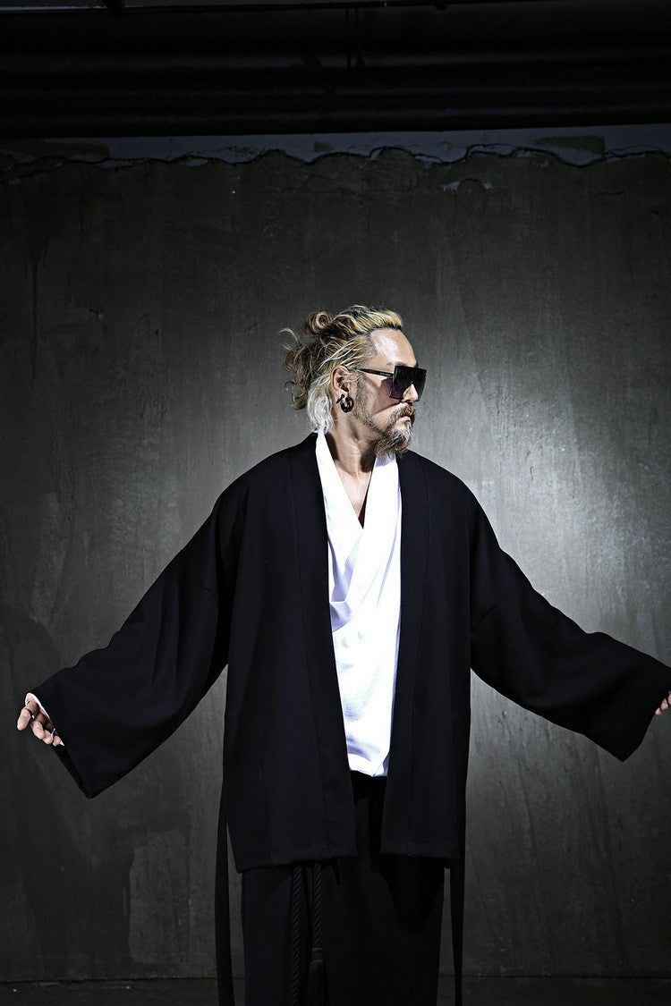 Spring Men's Frenulum Loose Coat Korea Tide Brand Plus Size Outwear New Fashion Casual Jackets Male Personality Clothes Hombre