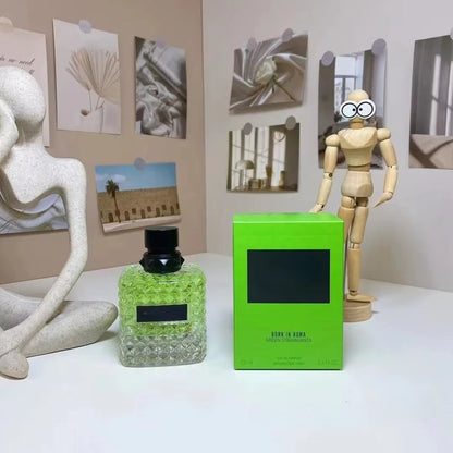 Perfume 100ML Charmoso Sexy Feminino Spray Corporal Perfumes Masculinos e Femininos Frangrância de Longa Duração de Alta Qualidade Born in Roma