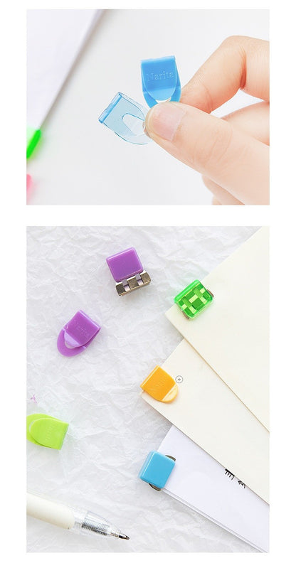 10/20pcs Mini Paper Clips Set Candy Color Transparent Metal Bookmark for File Index Page Holder Clamp Memo Office School F709