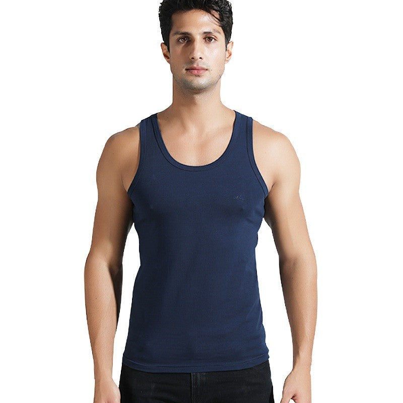 Cotton Tank Top Men  Summer Shirt Solid Color Undershirts soft O-neck plus size M to 4XL