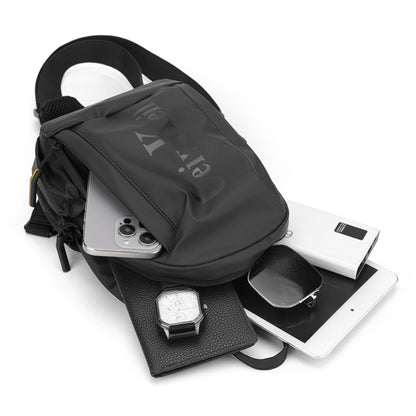 Men's Stylish Chest Pack Convertible Outdoor/Daily Messenger Bag Multi-Position Shoulder Strap  Waterproof Design