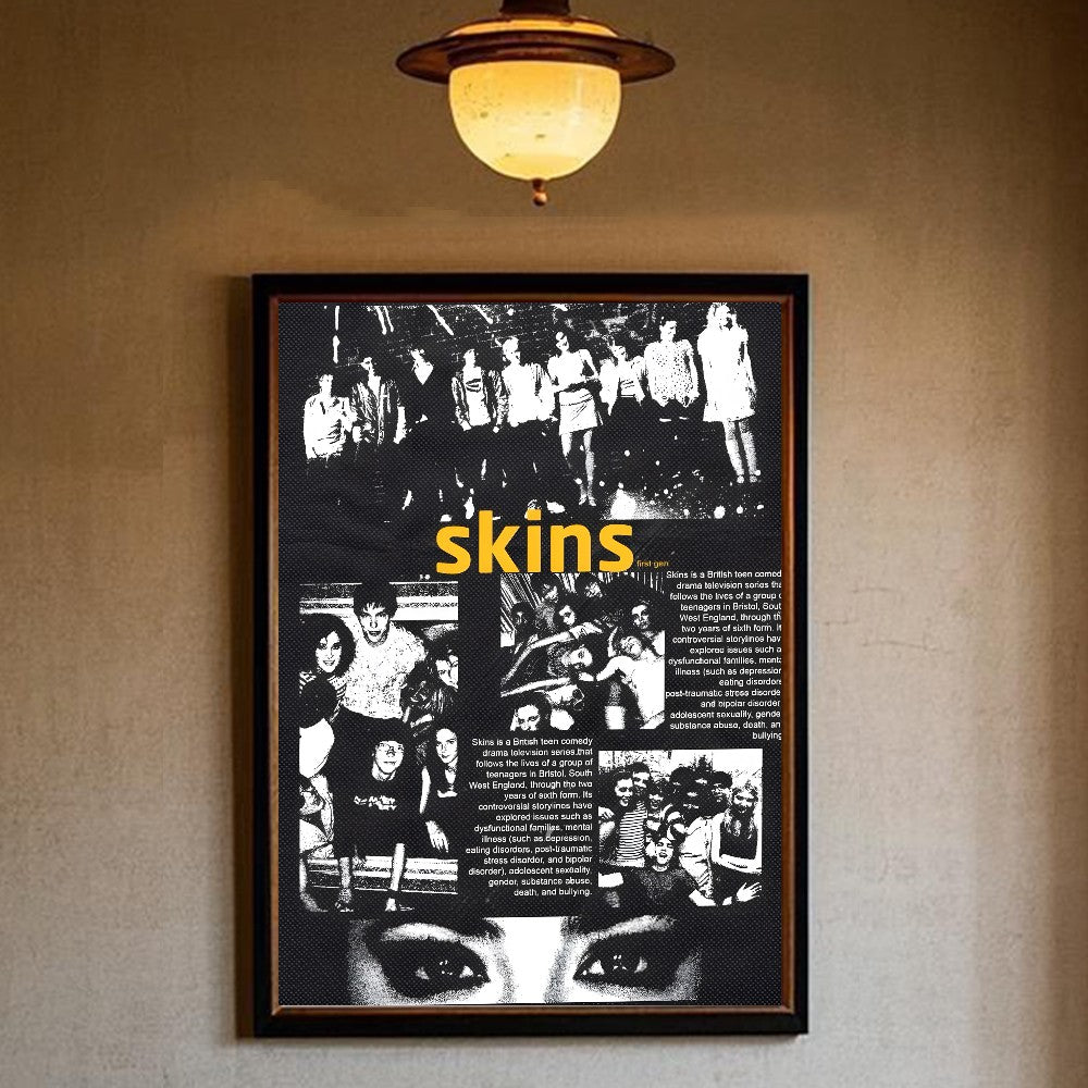 Teen TV Series Skins Generation Poster HD art sticky wall waterproof home living room bedroom bar aesthetic decoration