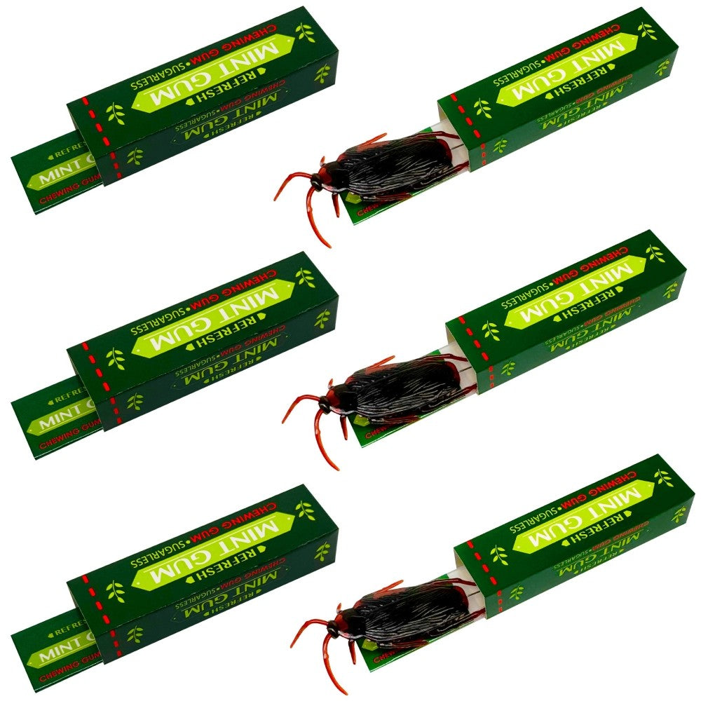 10-30 Pcs Halloween Prank Cockroach Chewing Gum for Halloween Ghost Festival Prank Funny Party Party Gift Decoration Supplies