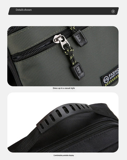 New Fashion Oxford Men Crossbody Bag Single Shoulder Bags Big Capacity Storage Bag Fashion Multi-Pockets Business Crossbody Bags