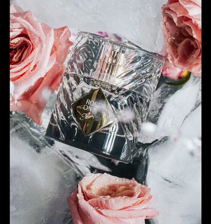 50ml de perfume Angels Share de alta qualidade com fragrância de colônia de longa duração e spray corporal atraente de rosa e conhaque