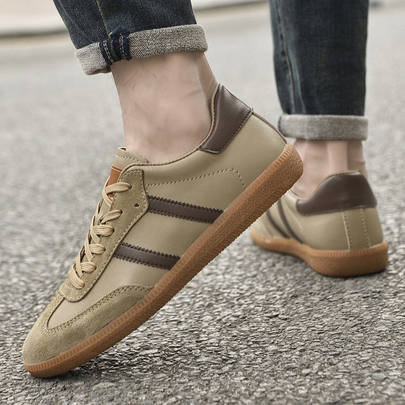 All-match Male Skate Shoes Skateboard Footwea Genuine Leather Sneakers 2025 New Arrival Mens Tenis Masculino Leisure Walk Flats