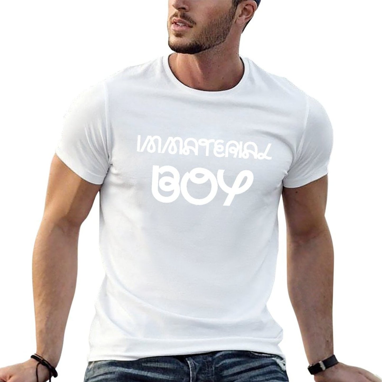 IMMATERIAL BOY T-Shirt t shirt man plain t shirts for man graphic funny T-Shirt
