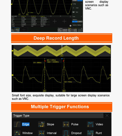 SIGLENT’s SDS800X HD series High Resolution  Digital Storage Oscilloscopes SampleRate 2 GSa/s, 12-bit Analog-Digital ConverterS