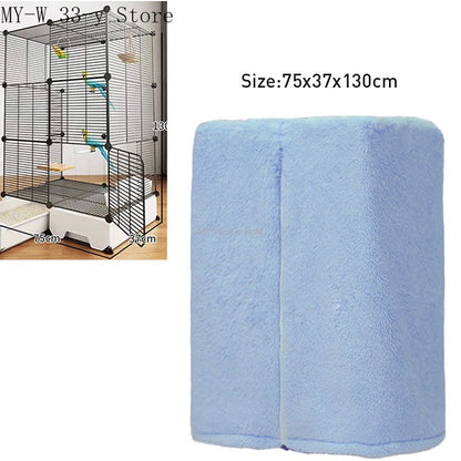 Capa Para Gaiola De Pássaros De Inverno Quente Respirável À Prova De Respingo Grande Capa Para Gaiola De Pássaros Sombra Protetora Para Gaiola De Papagaio Produtos Para Pássaros