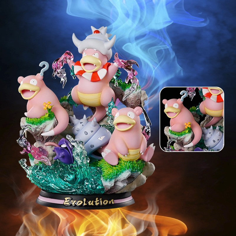 Pokemon Evolução Eevee Anime Figuras Charizard Raichu Mewtwo Dragonite Venusaur Gengar Iluminoso Estatueta PVC Estátua Modelo Brinquedo