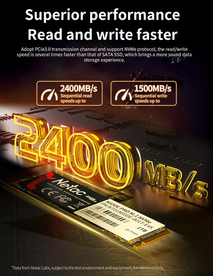 Netac SSD NVMe M2 1TB 128GB 256GB 512GB M.2 SSD NVMe PCIe Disco Rígido SSD Interno para Laptop Desktop