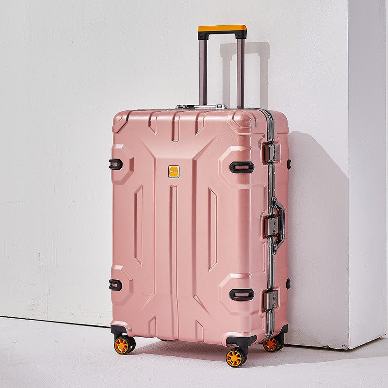 Large Capacity Aluminum Frame Luggage Suitcase with Wheels Travel Bag Durable And Wear-Resistant 20-28 Inch Rolling Suitcase