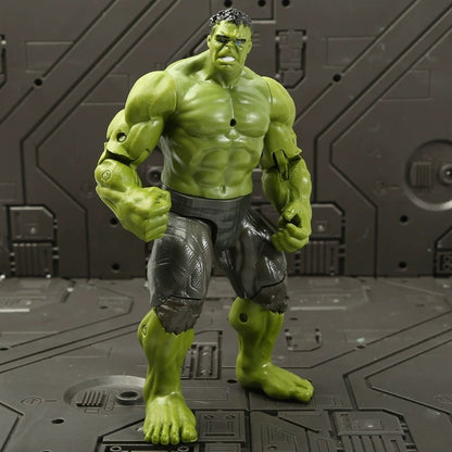 17 Cm Brinquedos Infantis Marvel Anime Figuras Homem-Aranha Hulk Action Figure Homem De Ferro Desenho Animado Brinquedo Infantil Presente De Natal Boneca Brilhante Hobbies