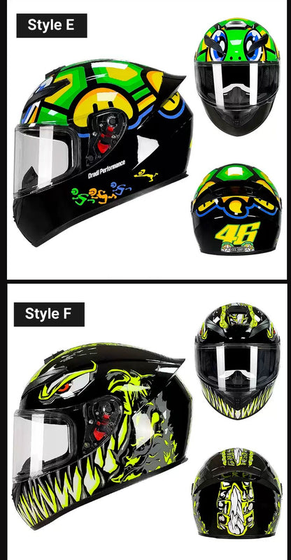 Capacete de Moto de Rosto Inteiro de Alta Qualidade Masculino Feminino Capacete de Corrida de Moto DOT capacete casqueiro casque