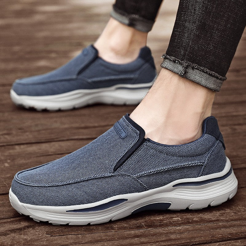 Men's Shoes Comfortable Canvas Shoes Plus Size 48 Breathable Loafers Men's Walking Sports Shoes Men's Trendy Casual Sports Shoes