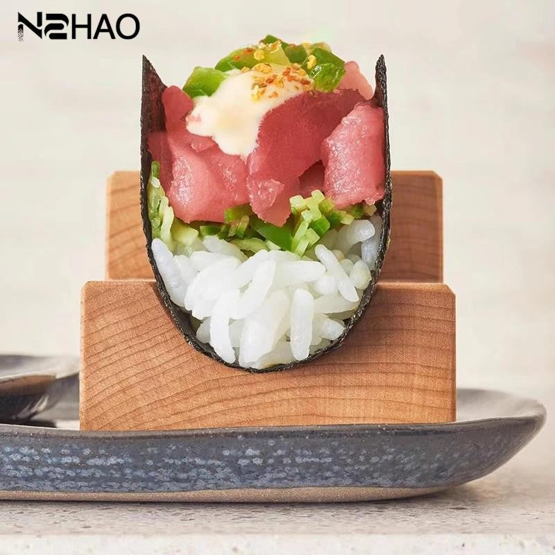 1 Suporte de Placa de Madeira para Cozinha Sashimi Sushi Barco Japonês Suporte de Sushi de Madeira Suporte de Taco e Petiscos para Restaurante Hotel Casa