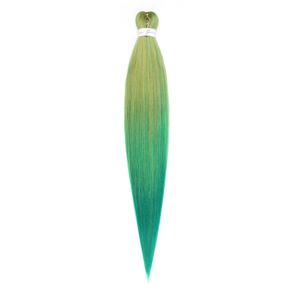 Cabelo Sintético Trançado Pré-esticado Profissional Sem Coceira Fibra Que Sela Em Água Quente 30'' Ombre Textura Yaki Extensões de Cabelo para Trança
