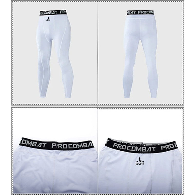 SPORTIF Men Bodybuilding longs Pants Fitness Compression Leggings Train Workout Outfit Male Muscle Alive Elastic Skinny Tights