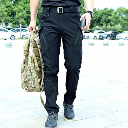 Military Tactical Pants Cargo Men Waterproof Trousers Casual Pants Wear-resistant Multi-pocket Outdoor Hiking Work Trousers Male