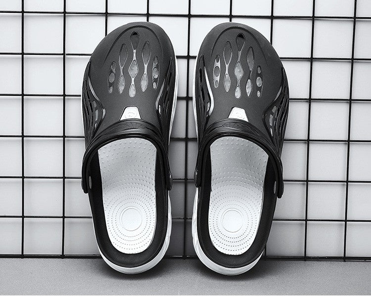 2023 Summer Beach Sandals Non-Slip Breathable Men's EVA Clogs Sandals Trendy Garden Holes Shoes Men Flip Flops