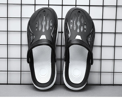 2023 Summer Beach Sandals Non-Slip Breathable Men's EVA Clogs Sandals Trendy Garden Holes Shoes Men Flip Flops