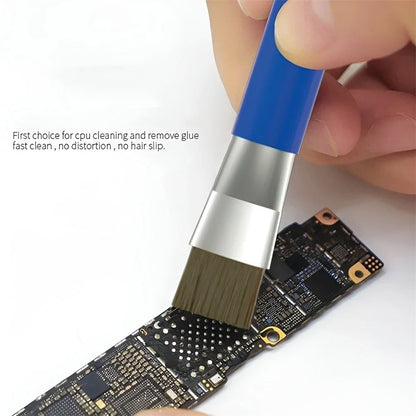 Reparo de placa de circuito com escova dupla, seguro para chips de circuitos integrados, limpeza de placas-mãe de celular/computador