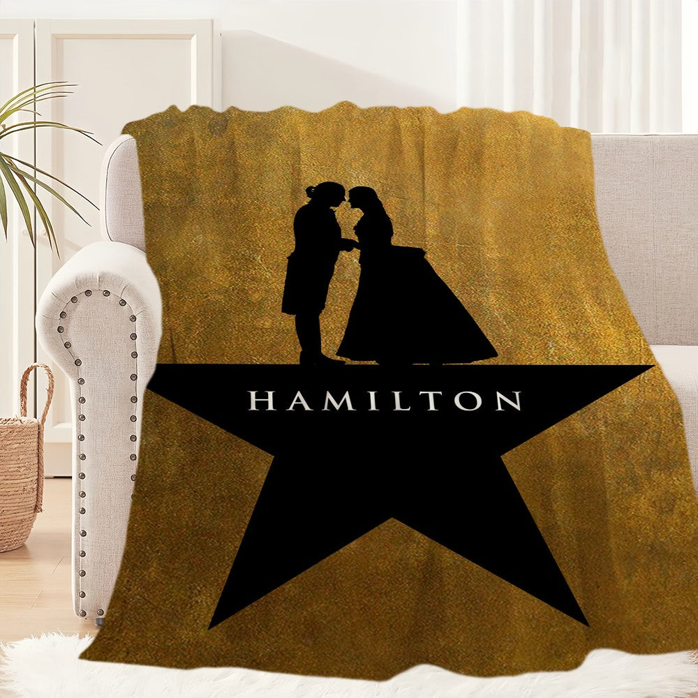 Classic Play Musical Blanket Plush Nap Sofa rug for Living Room H-Hamilton-ES Warm Office Bedroom Birthday Home Travel Kid Gifts