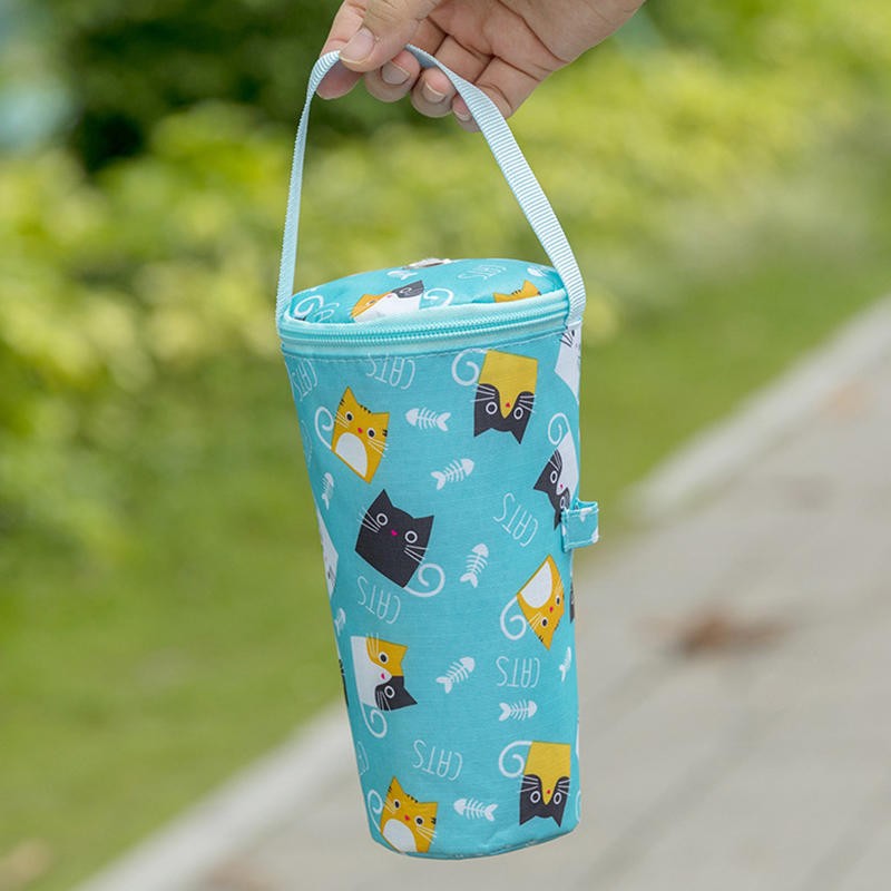 Baby Milk Bottle Insulation Bags Cartoon Portable Waterproof Feeding Bottle Thermal Bag Milk Warmer Cooler Stroller Hang Bags