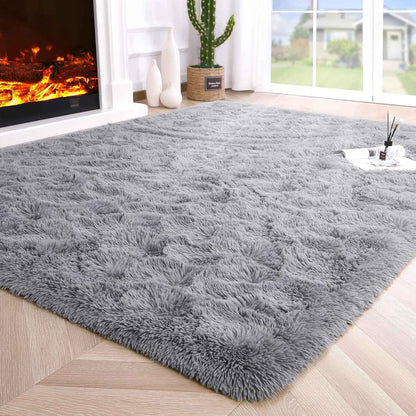 Fluffy Rugs for Bedroom Fuzzy Area Rugs for Living Room Soft Kids Carpet Non Slip Rugs for Hardwood Floors Room Decor