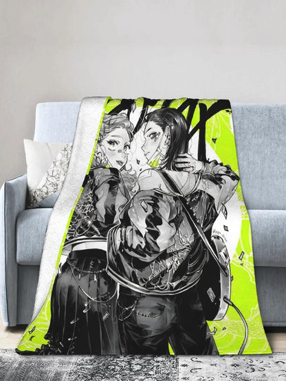 He Guy She Was Interested in Wasnt a Guy at All Manga Blankets Flannel Warm Throw Blanket for Bedding Lounge All Season
