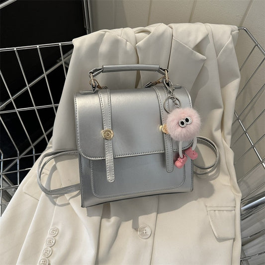 New fashionable double-shoulder ladies' backpack, simple and casual single-shoulder handbag, small backpack