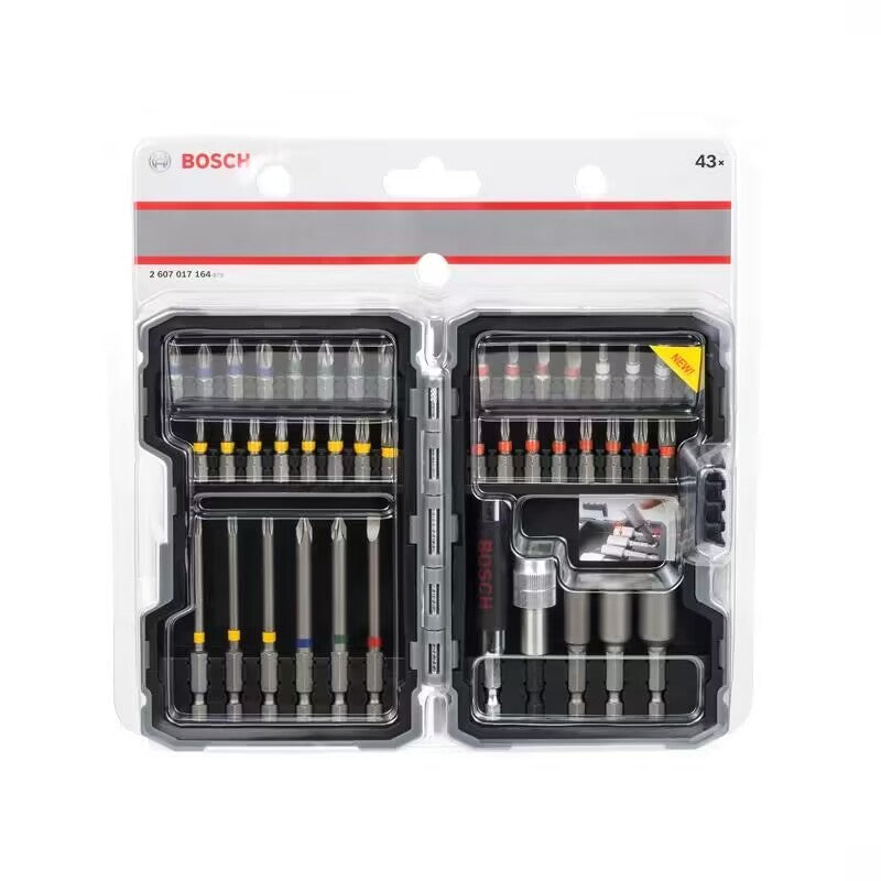Conjunto de 43 pontas de chave de fenda elétrica Bosch para casa, furadeira e aparafusadeira, para Bosch GO PH1 PH2 PZ1 PZ2, ferramenta elétrica de extensão