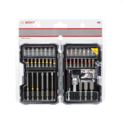 Conjunto de 43 pontas de chave de fenda elétrica Bosch para casa, furadeira e aparafusadeira, para Bosch GO PH1 PH2 PZ1 PZ2, ferramenta elétrica de extensão