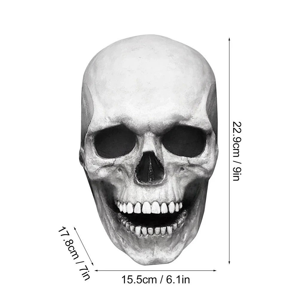 Full Head Skull Mask Carnival Adults Realistc Anonymous Halloween Moveable Mouth Jaw Anime Horror Helmet Skeleton Headgear Masks