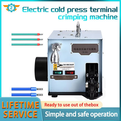 Electric Cold Press Terminal Machine Scattered Terminal Crimping Machine Tubular Insulation Terminal with Exchangeable Die Sets