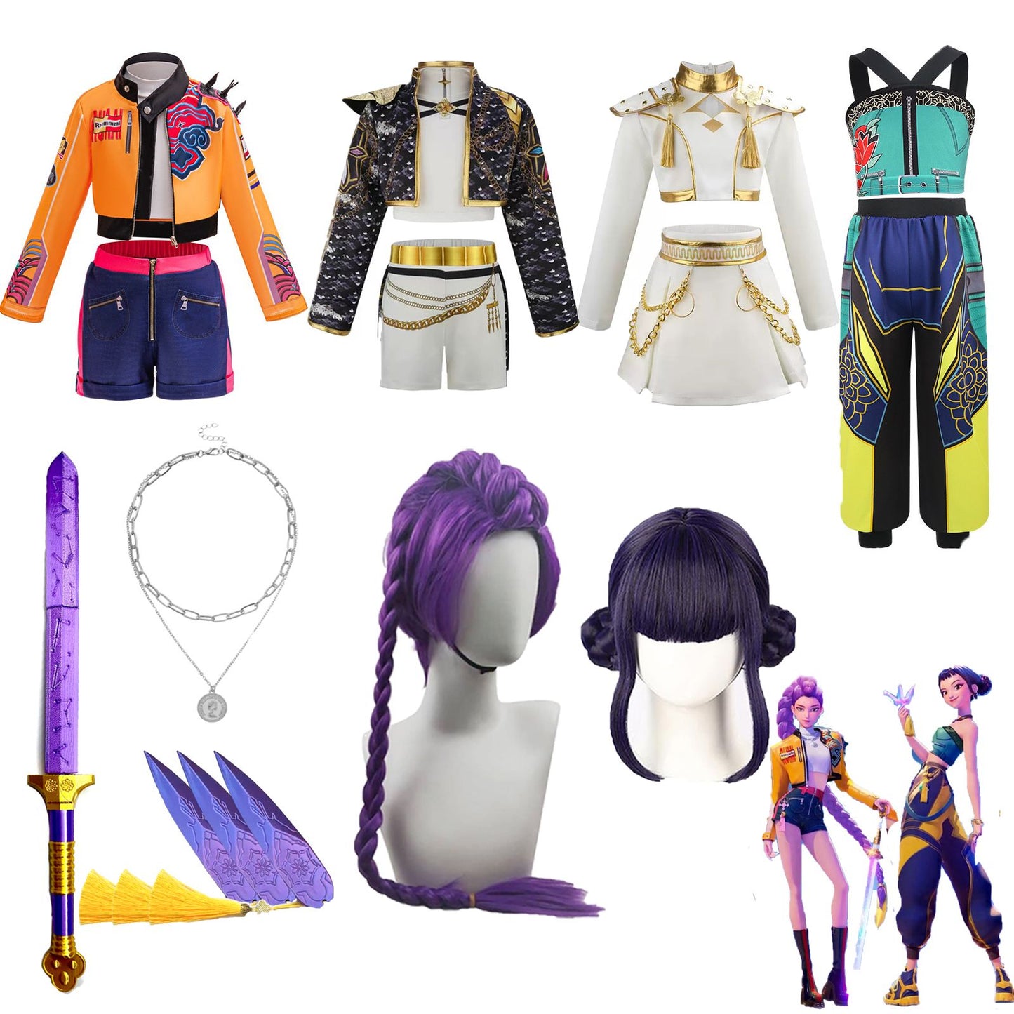 K-pop Hunters Cosplay Rumi Kpop Singer Hunt'trix Dress Up Girls Costumes k Pop Kids Party