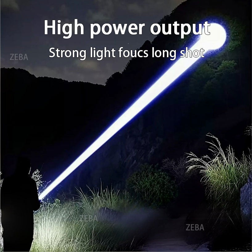 Ultra Powerful Windproof Fire Starting Flashlight Rechargeable High Power Torch Focused Light Source Can Light A Flame Lantern
