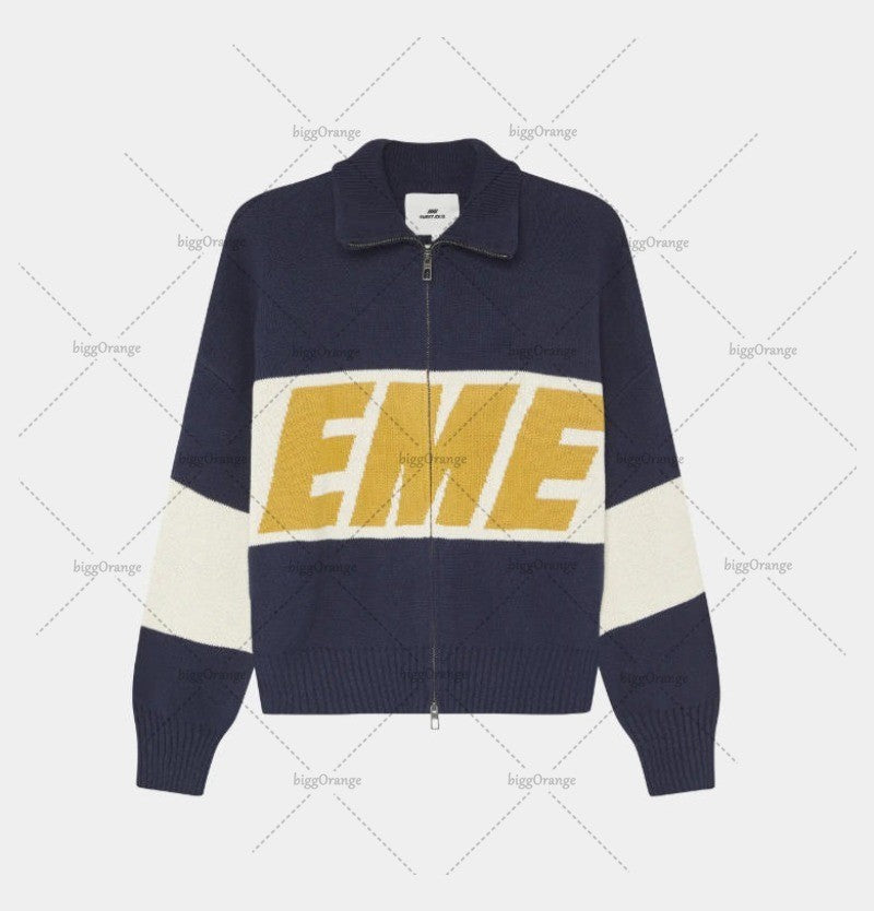 Trendy Streetwear Harajuku Hip-hop Oversized Double Zipper Cardigan Men Y2K Punk Casual Autumn Winter Warm Loose Sweater Women