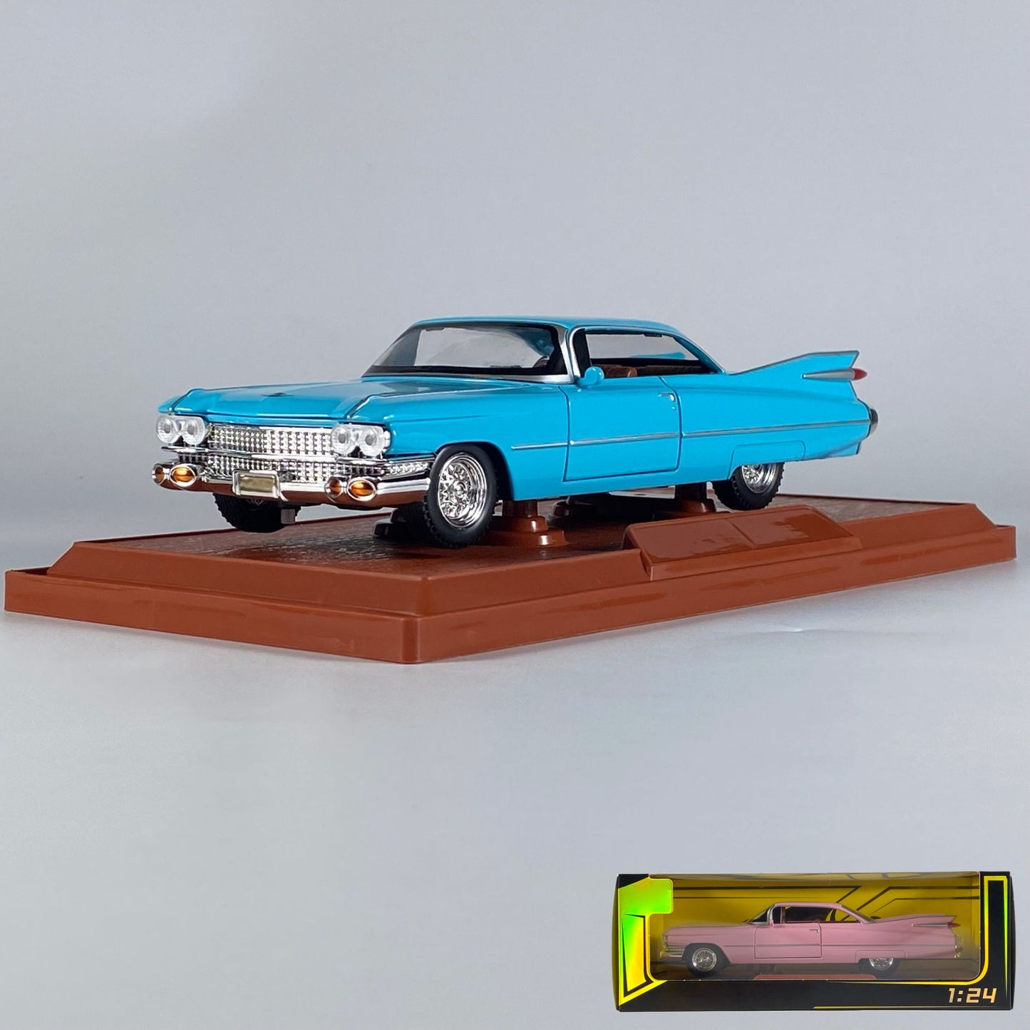 1:24 Cadillac Eldorado Biarritz 1959 Série 62 Liga Diecast Modelo Miniatura Voiture Decoração de Casa Presentes de Natal Para Crianças