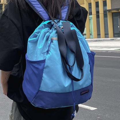 Lightweight folding backpack with large capacity, suitable for hiking, traveling, and outdoor adventures - adjustable shoulder s